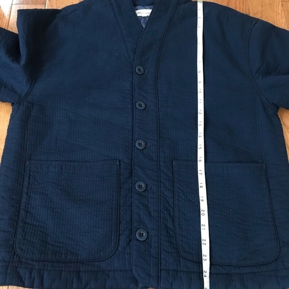 Madewell Blue Stitched-Texture Jacket NWT Womens Small - Picture 11 of 12